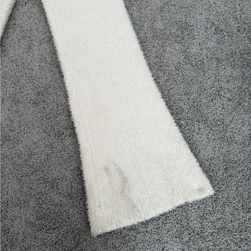 Aerie Cozy Knit Wide-Leg Pants - White